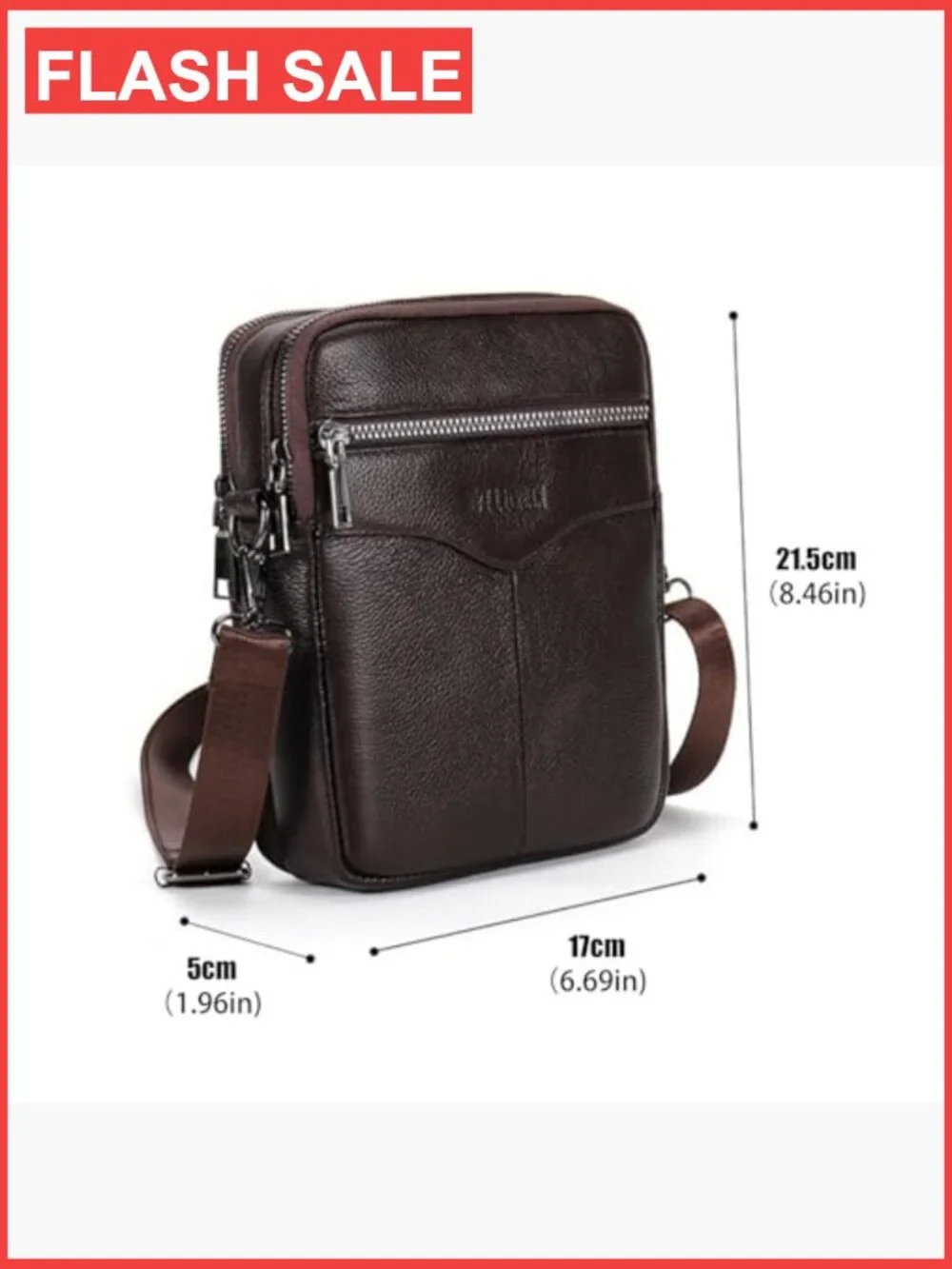 Vegan Leather Crossbody Messenger Bag Travel Satchel
